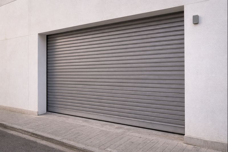 Puerta enrollable en local comercial de Gandia