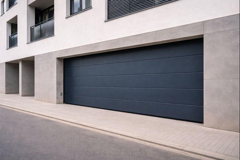 Puerta seccional comunitaria moderna en Gandia