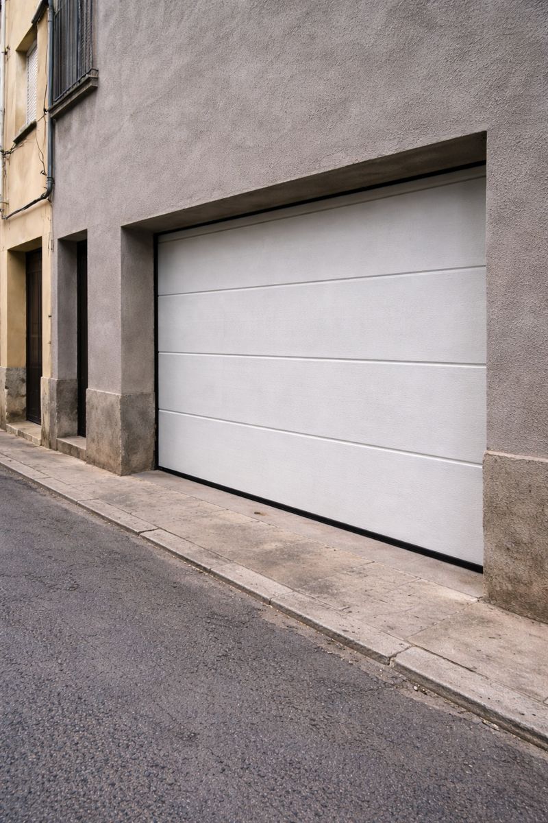 Reparación de puerta de garaje en zona urbana en Gandia